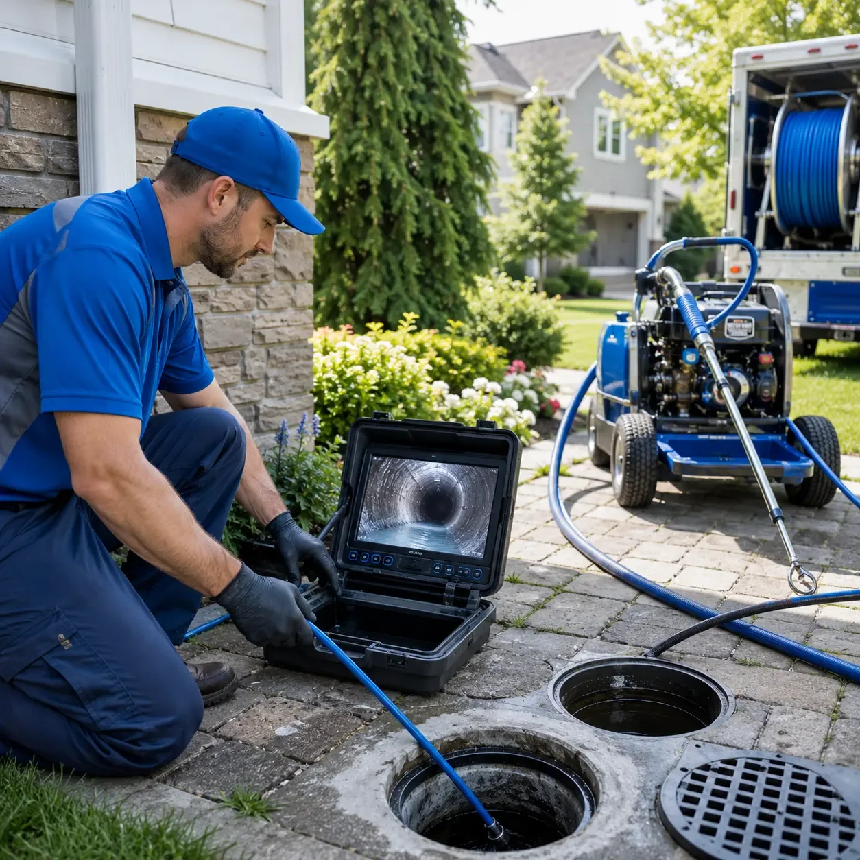 Outdoor drain cleaning professionals serving Blue Creek, OH