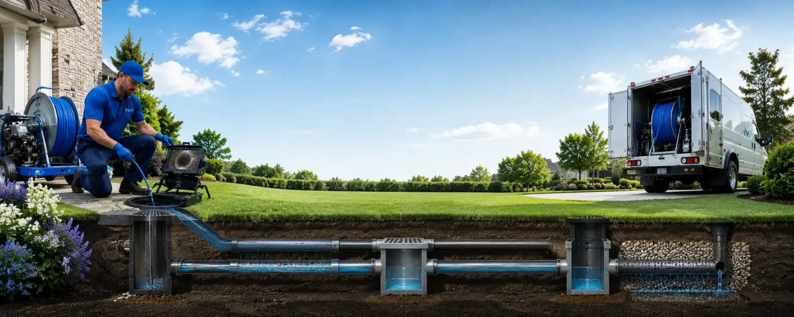 Outdoor drain cleaning information for Blue Creek, OH
